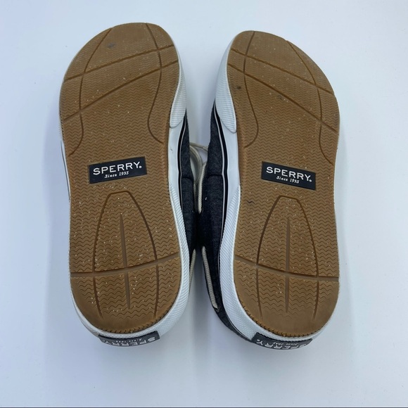 Sperry Top Slider Cloth Boat Shoes Sz 12 - Picture 10 of 12